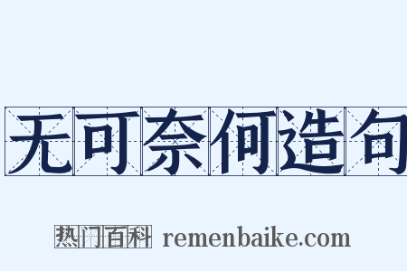 无可奈何造句是什么意思的图片